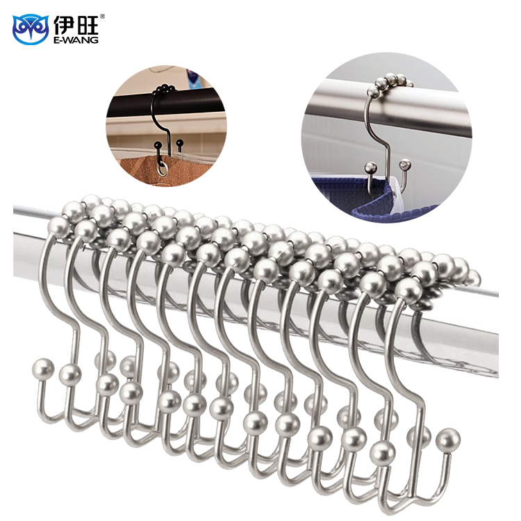 Mountain-Shaped Double Shower Curtain Hook: Upgrade Your Bathroom with Premium Functionality & Modern Style