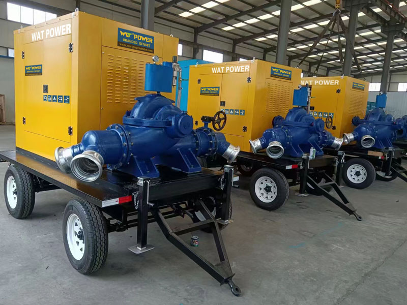 Mobile water pump diesel unit