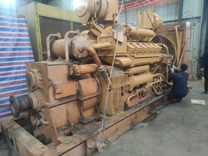 The 12V190 diesel drilling matching machine has been repaired