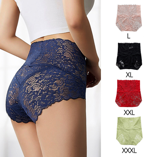 High Waist Black Lace Underwear For Women