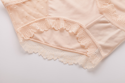 Plus Size Pink Lace Panties For Women