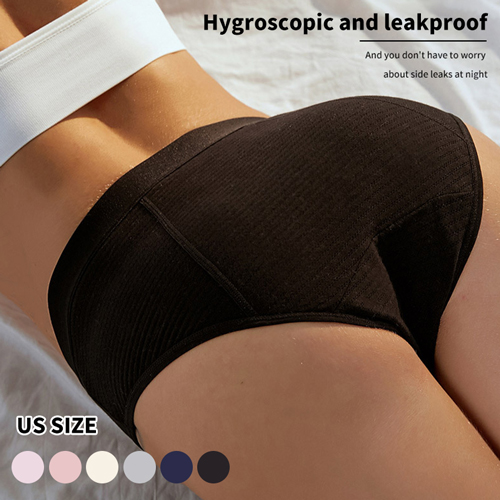 Comfortable Black Period Undies Underwear For Women