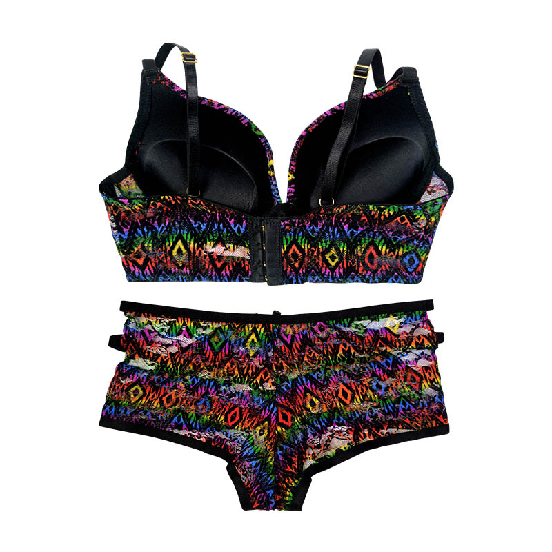 Ladies Plus Size Lace Bra Panty Set