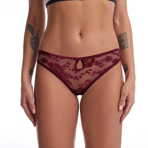 Hipster Red Lace Underwear For Women