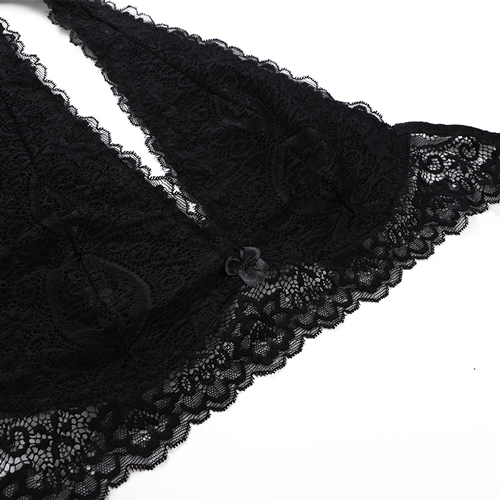 Plus Size Sexy Ladies Red Lace Unlined Bralette