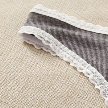 Ladies Comfortable Micro Low Rise Cotton Lace Thong