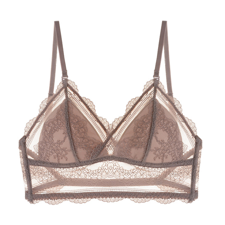Ladies Comfortable Sexy Low Back Lace Bra