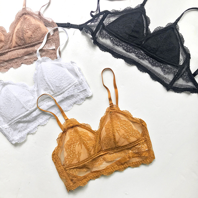 Ladies Comfortable Sexy Low Back Lace Bra
