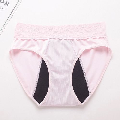 Plus Size Ladies Lace Nylon Period Panties