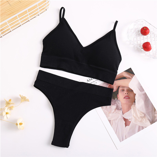 Ladies Non Padded Nylon Cotton Bralette Outfit