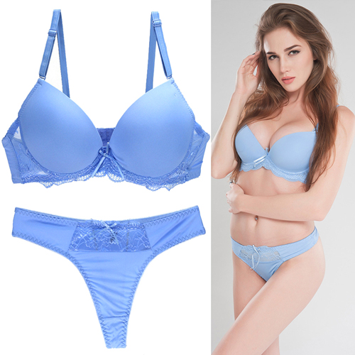 Ladies Sexy Lace A cup Bra And Thong Sets