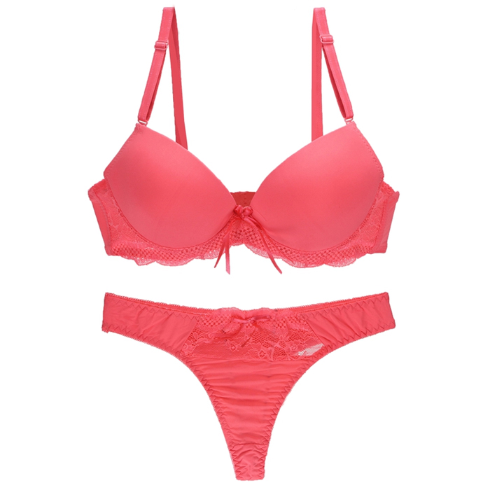 Ladies Sexy Lace A cup Bra And Thong Sets