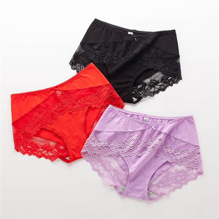 Comfortable Cotton Lace Underwear For Women