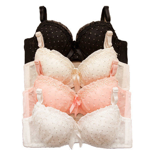Cute Ladies Comfortable Mesh Lace A Cup Bras