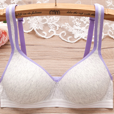 Ladies Color Matching Cotton Push Up Padded Bra