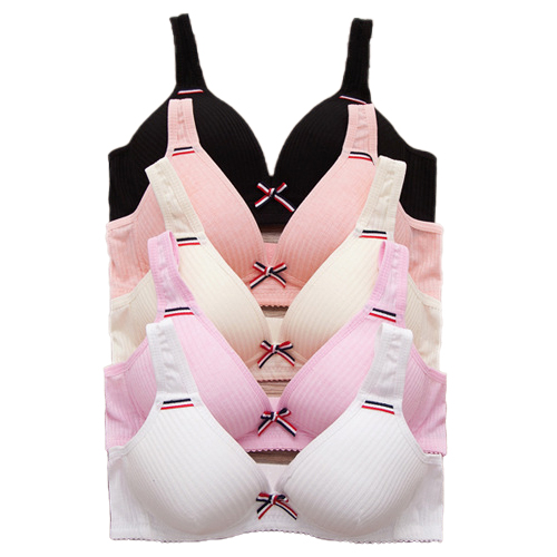 Ladies Breathable Ribbed Cotton Padded Bra