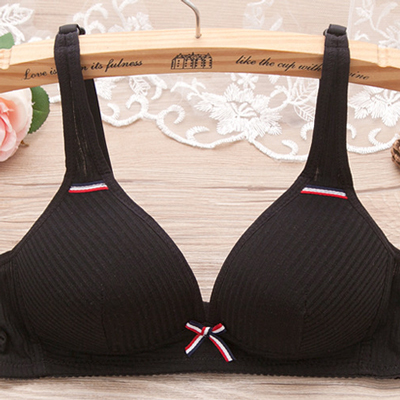 Ladies Breathable Ribbed Cotton Padded Bra