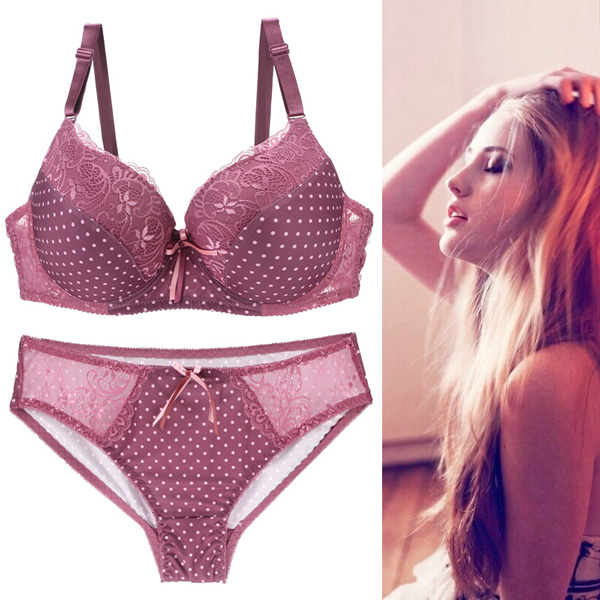 Women Plus Size Full Coverage Bra And Panty Sets