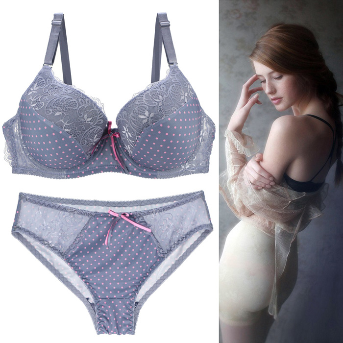 Women Plus Size Full Coverage Bra And Panty Sets