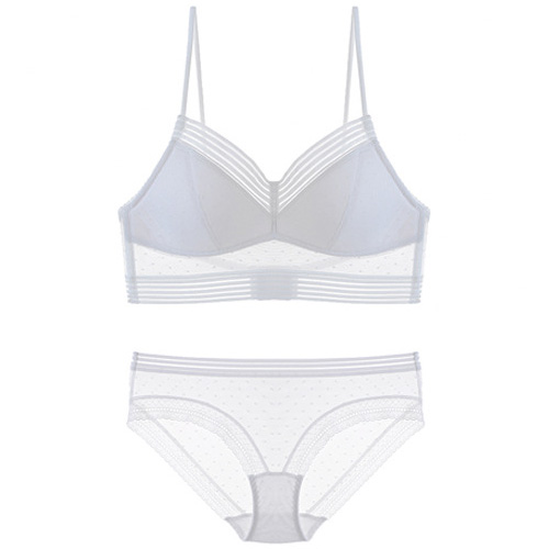 Ladies Sexy Low Back Mesh Bra And Panty Sets