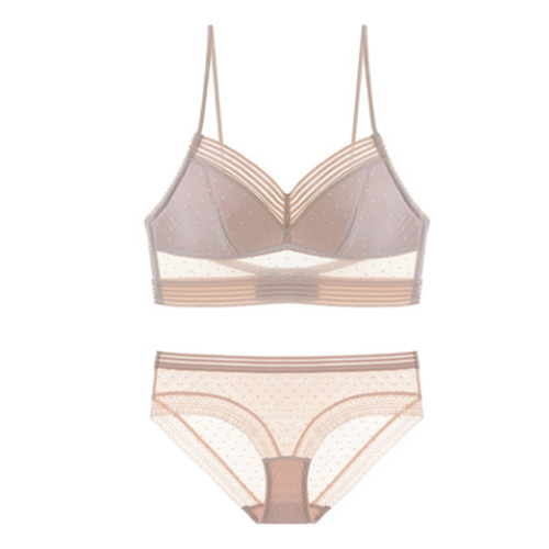 Ladies Sexy Low Back Mesh Bra And Panty Sets