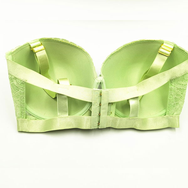 Ladies Green Lace Bra And Underwear Set