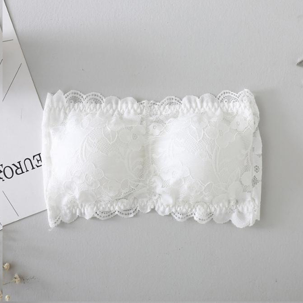 Women Best Sexy Mesh Lace Strapless Bra