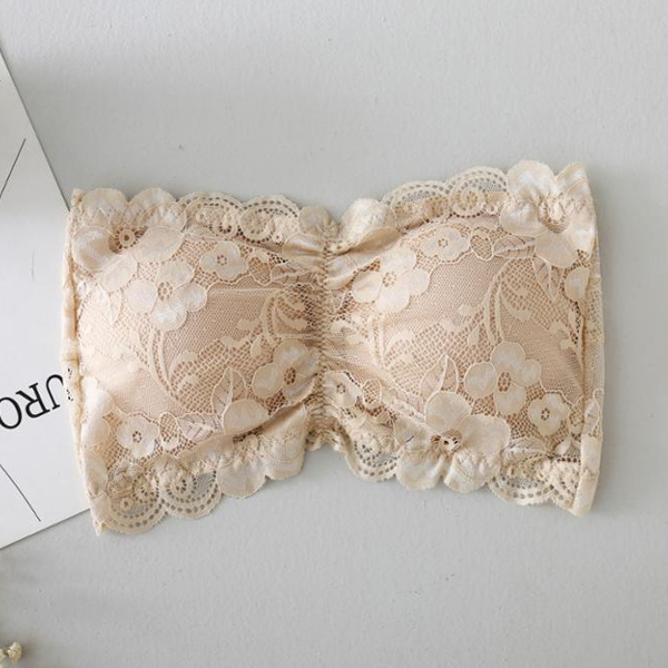 Women Best Sexy Mesh Lace Strapless Bra
