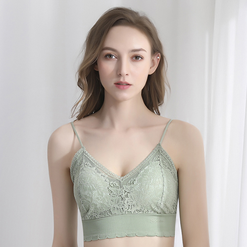 Ladies Sexy Mesh Lace Back Cotton Bralette