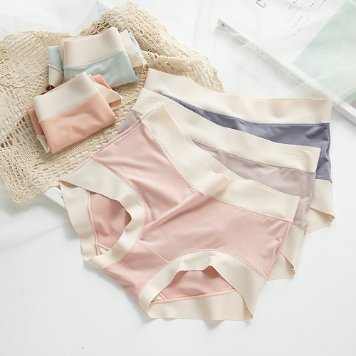 Ladies Low Waist Satin Cotton Underwear