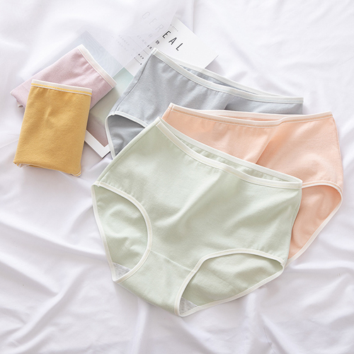 Ladies Solid Color Organic Cotton Underwear