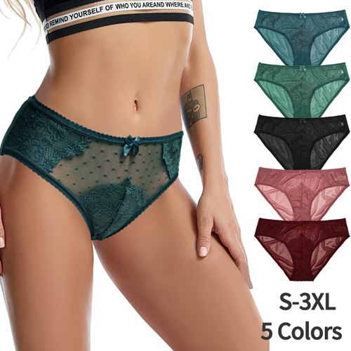 Ladies Fancy Nylon Mesh Lace Underwear