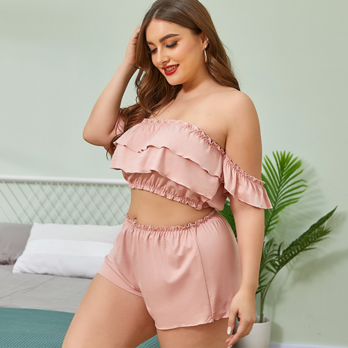 Ladies Plus Size Elegant Nightie Lingerie Set
