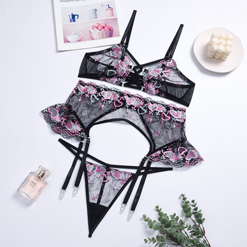 Ladies Best Online Sexy Garter Lingerie Set
