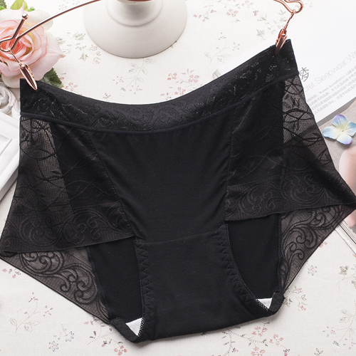 Lace Cotton Satin Knickers Underwear For Women