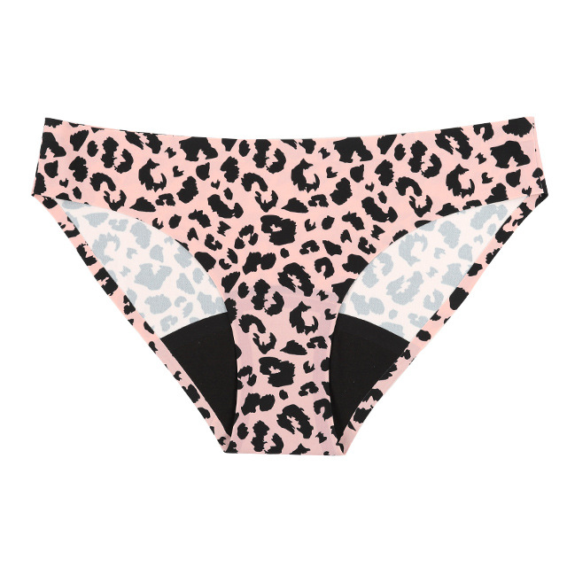 Ladies Leopard Seamless Bodycare Period Panty