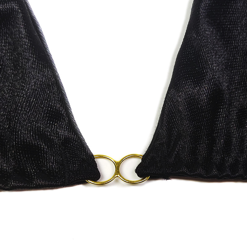 Ladies Black Sexy Bikini Bra Panties Set