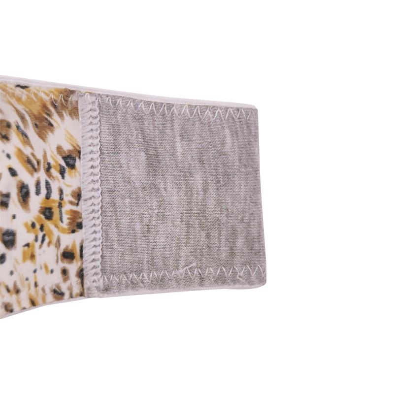 Ladies Leopard Print Hollow Out Cotton Panties