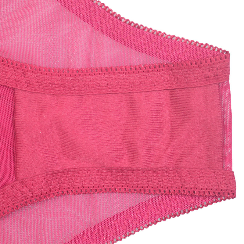 Ladies Hollow Out Red Lace Mesh Panty