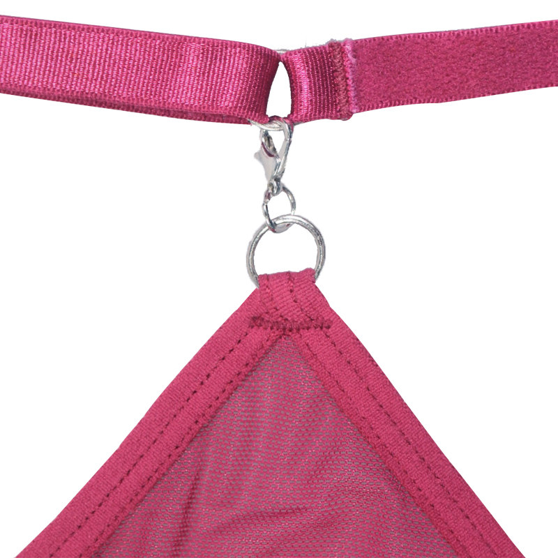 Ladies Hollow Out Red Lace Mesh Panty