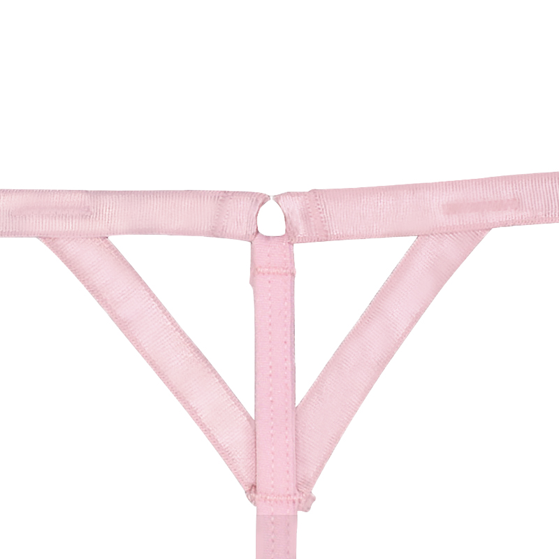 Womens Funny Pink Lace Thong Panties