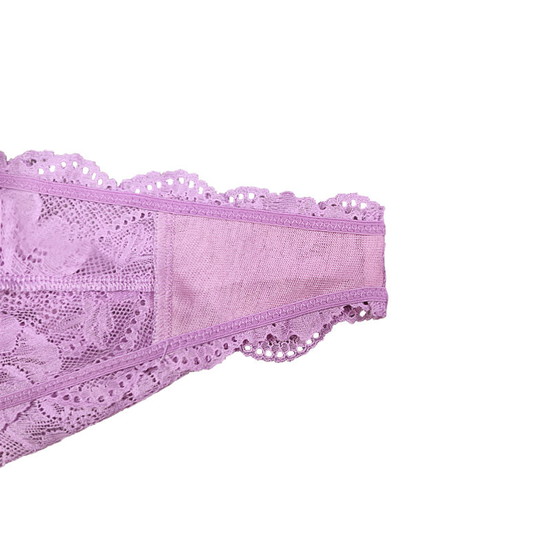 Purple Silk Lace Underwear For Women
