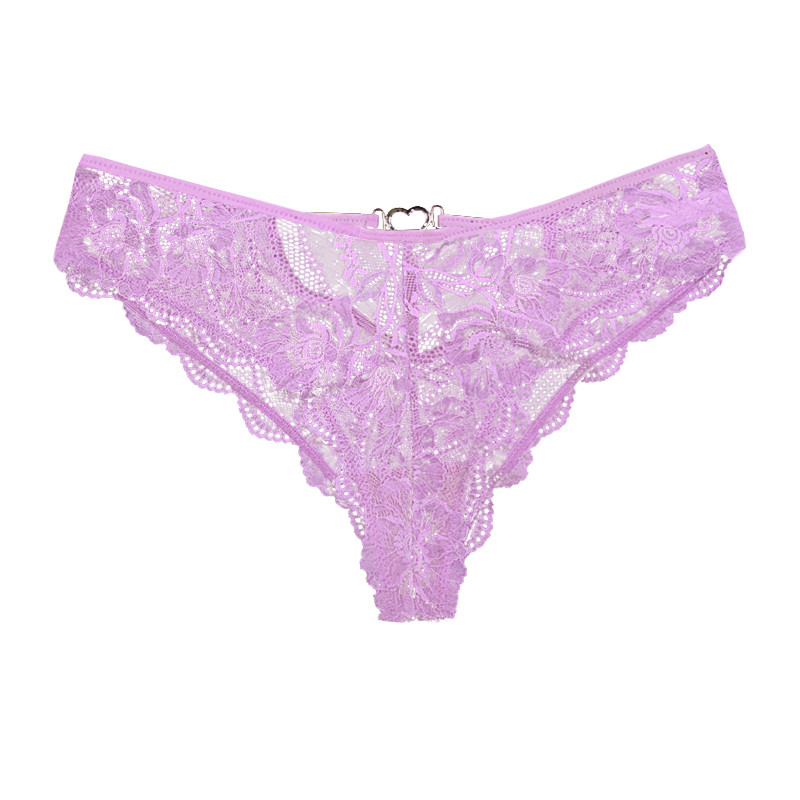 Purple Silk Lace Underwear For Women