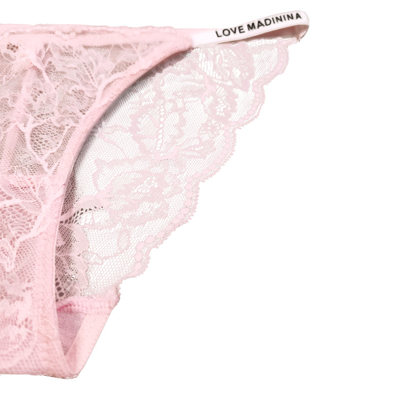 Ladies Cute Pink Lace Underwear For Women