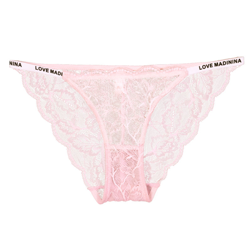Ladies Cute Pink Lace Underwear For Women