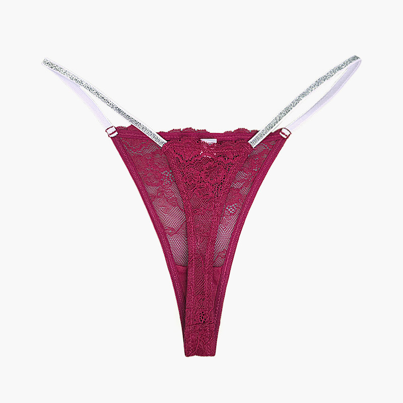 Ladies Hottest Red Micro Mini Lace Thong