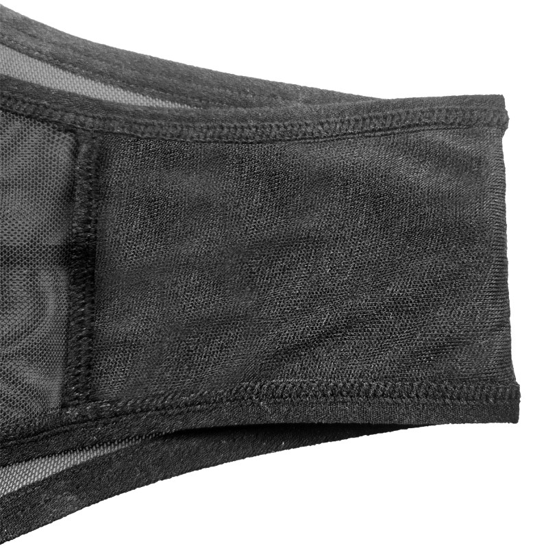 Ladies Sexy Black Hollow Out Mesh Thong