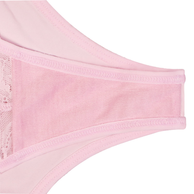 Ladies Best Smallest Tight Pink Lace Thong