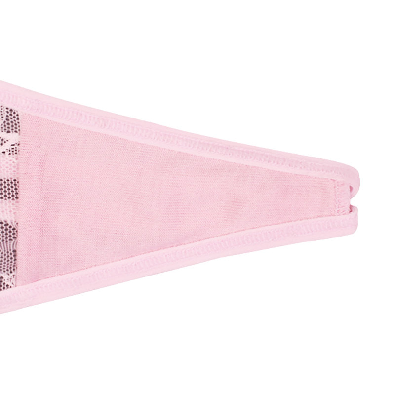 Ladies Most Comfortable Hollow Out Pink Lace Thong