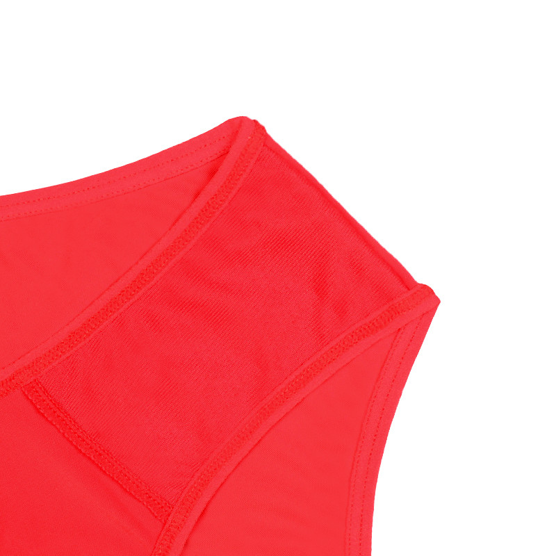 Ladies Hollow Out Red Sexy Cotton Nylon Panty